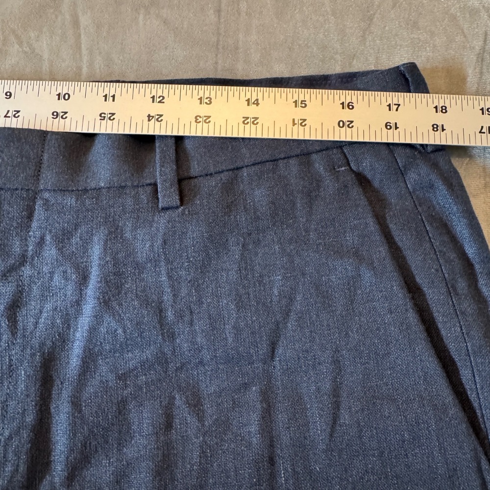J. Crew Mens Thompson 100% Linen Pants 34x32 Navy Tapered Quiet Luxury Preppy - Picture 7 of 9